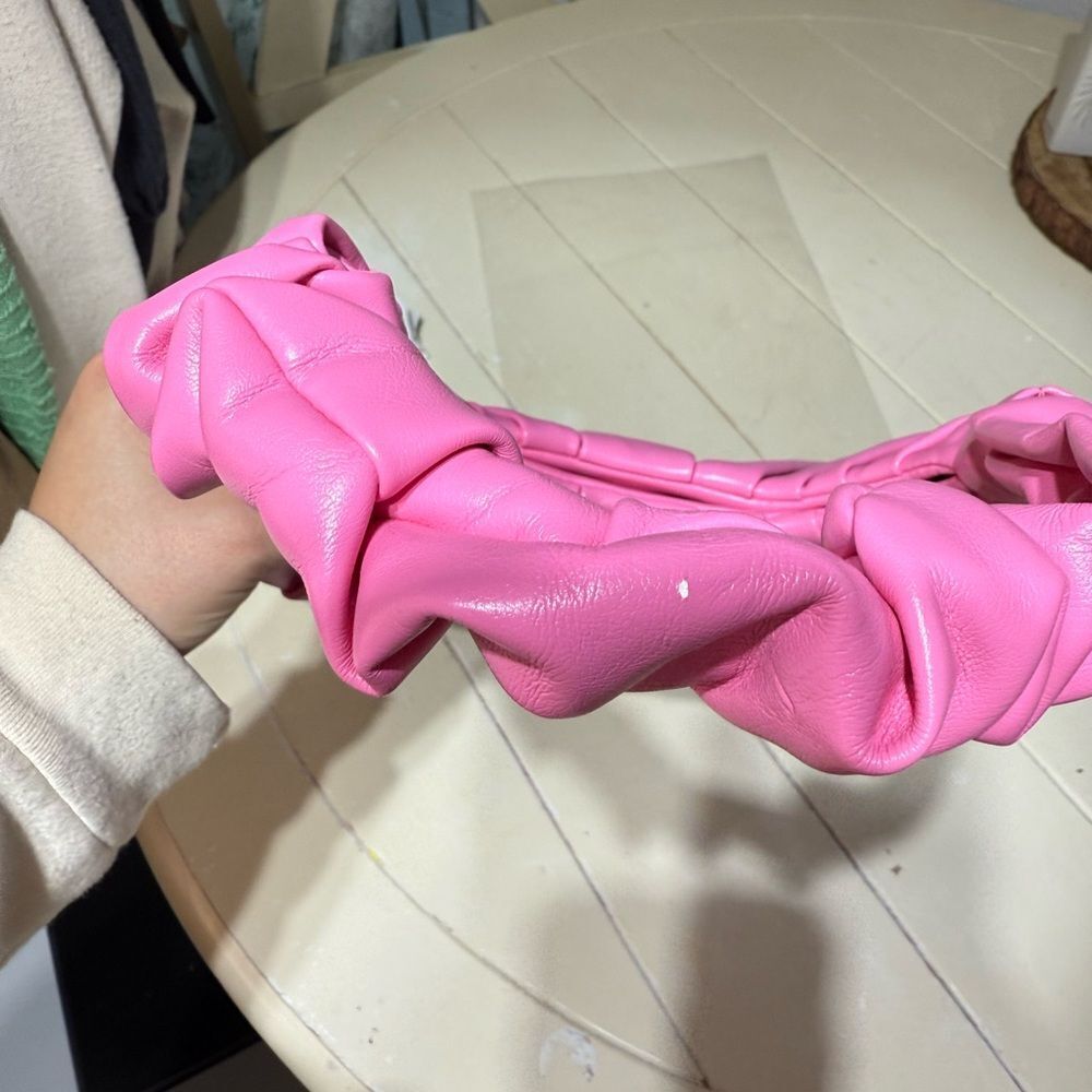 Gabbi Ruched Hobo Handbag - Pink - Picture 9 of 9